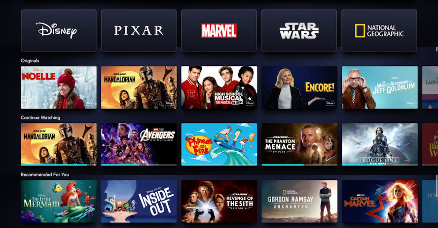 Disney Plus Streaming Platform